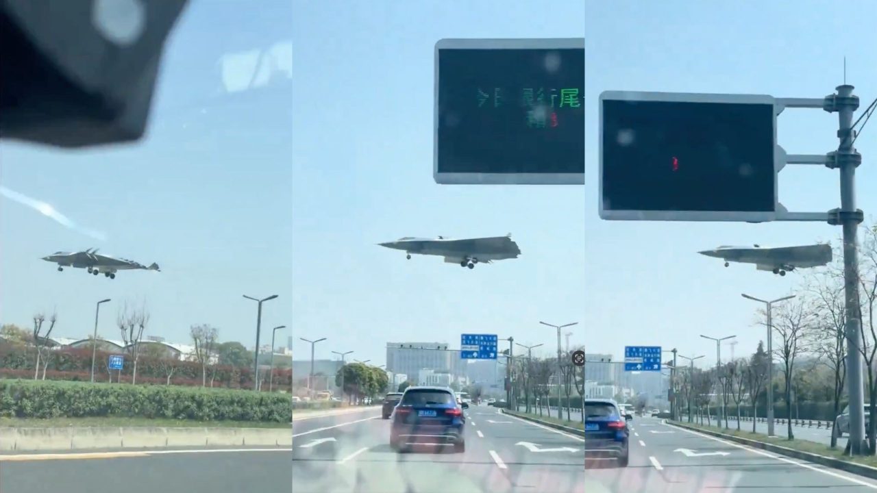 videos:-novo-jato-‘fantasma’-passa-baixinho-em-estrada-na-china