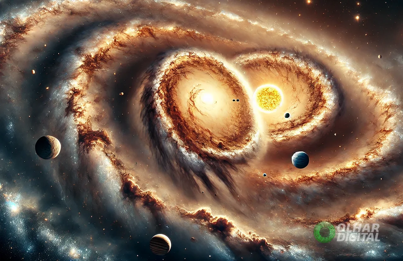 sistema-solar-pode-ser-arrastado-por-colisao-entre-galaxias