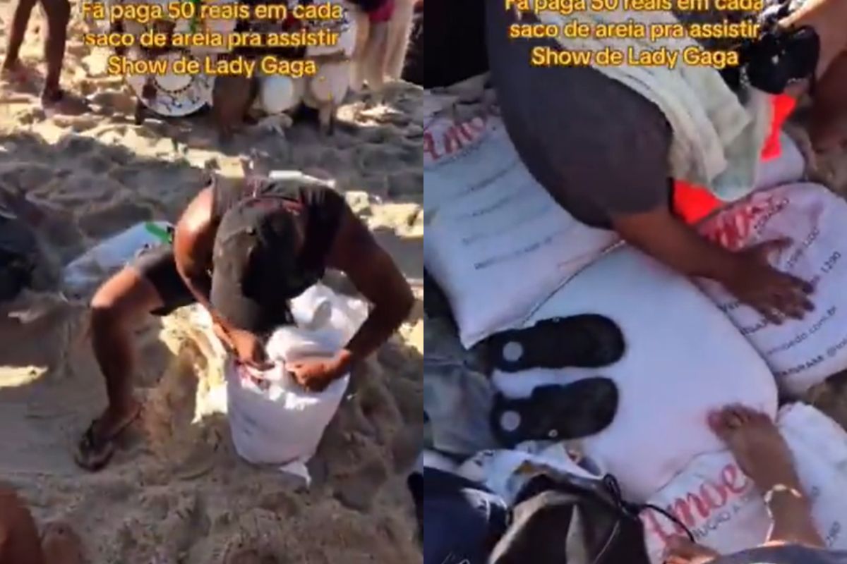 ambulantes-vendem-saco-de-areia-a-r$-50-em-show-de-lady-gaga:-entenda