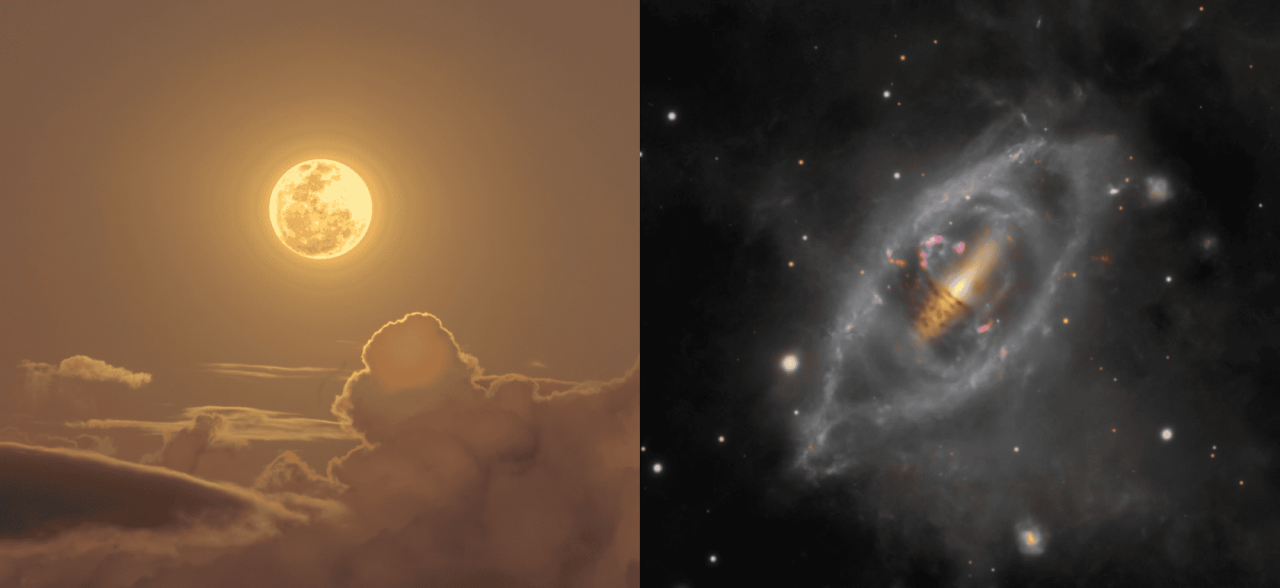 lua-dourada-e-galaxia-da-helice-nas-imagens-astronomicas-da-semana