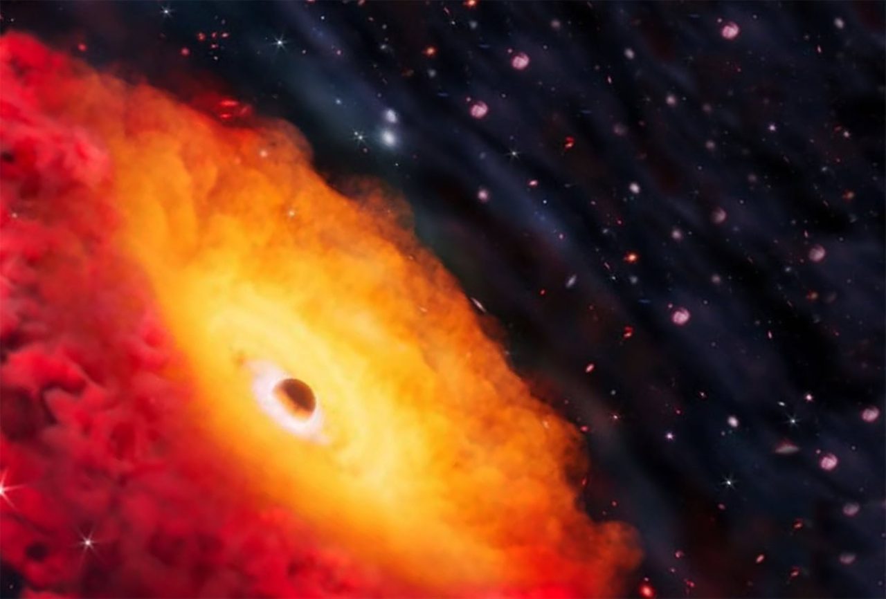 buraco-negro-mais-antigo-ja-encontrado-“desafia-os-modelos-de-formacao-das-primeiras-galaxias”