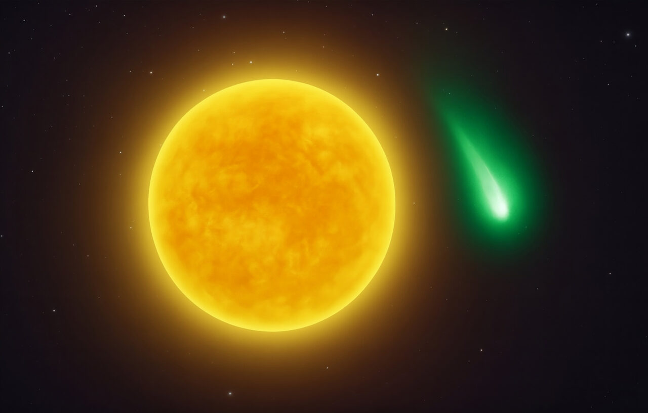 veja-primeira-imagem-do-cometa-interestelar-3i/atlas-apos-encontro-com-o-sol