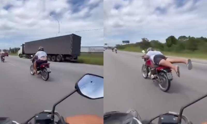 video:-motociclista-faz-manobra-do-superman,-‘incorpora’-personagem-e-acaba-voando-longe