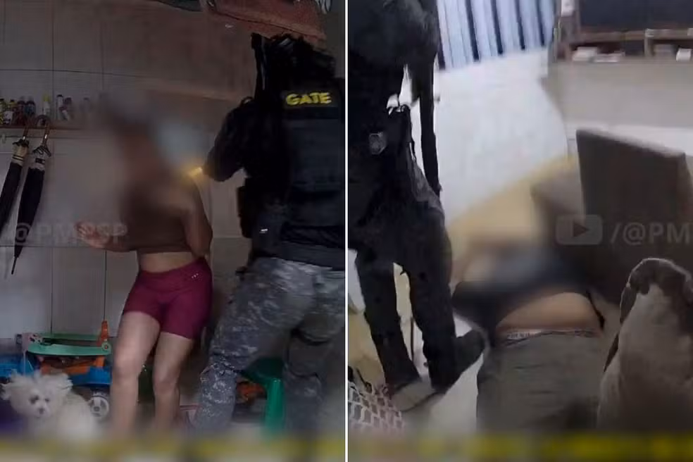 mulher-feita-refem-pelo-companheiro-e-resgatada-apos-operacao-do-gate;-veja-video
