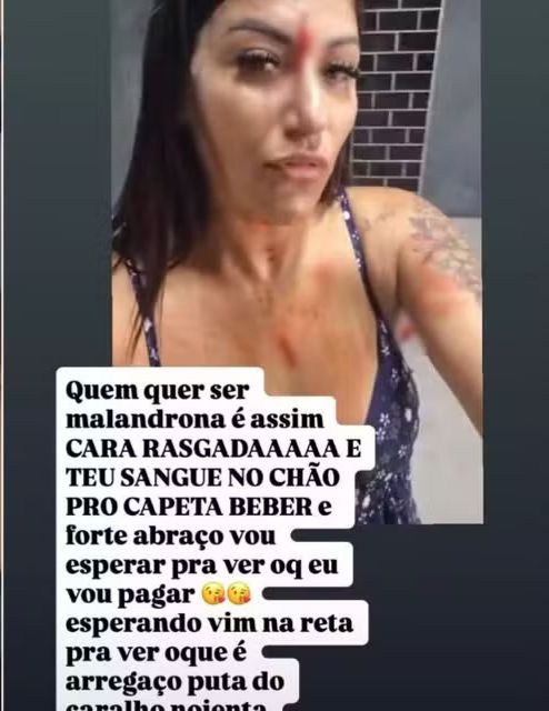 cabeleireira-tem-rosto-rasgado-com-vidro;-agressora-debocha:-‘sangue-para-o-capeta-beber’