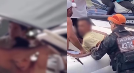 homem-e-preso-apos-espancar-esposa-em-lancha-durante-o-galo-da-madrugada;-veja-video