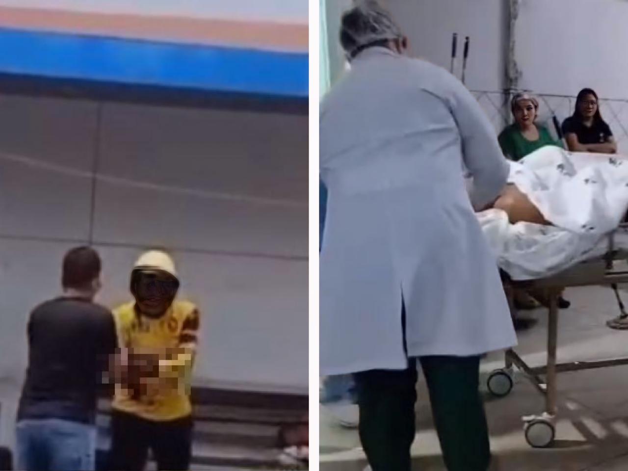 mototaxista-tem-mao-amputada-apos-golpe-de-facao-durante-briga;-veja-video